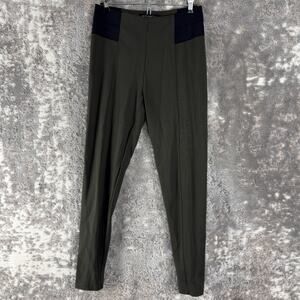 Betty Barclay Size 8 Stretch Leggings Casual Pull On Olive Green Athleisure